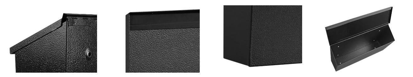 Outdoors Modern Design Large Wall-Mountable Mailbox Metal Mail Box 0.8mm Thickness
