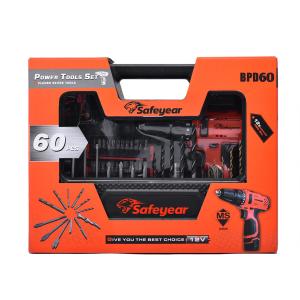Quality 12 Volt 58Pcs Cordless Power Tools Combo Kits 1500mAh Battery Powered Screwdriver Set wholesale