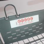 Japan Style Gray Supermarket Trolley Cart Grocery Store Shopping Cart CE