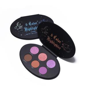 Quality 6 Shades Elliptical Offset Printing Matt Eyeshadow Palette wholesale