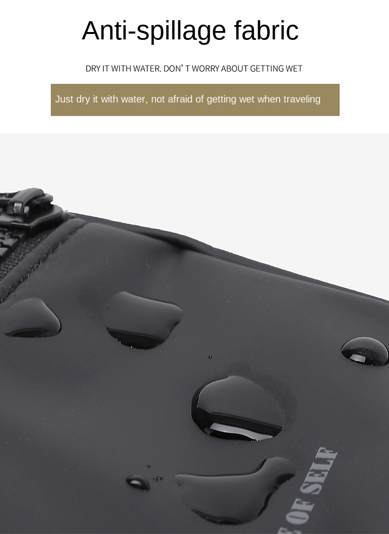 Customized Logo Multi Function Waterproof Waist Bag Against Theft