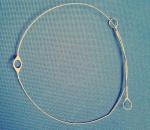 0.9x700mm Flanged Wire Heald Nylon Covered With Welded Eyelet