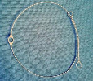 Quality 700mm Long Steel Eye Wire Heald Welding For Carpet Machine wholesale