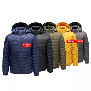 Quality knitted clothin Reversible Goose Down Jacket Mens Puffer Jacket Motorcycle Jacket wholesale