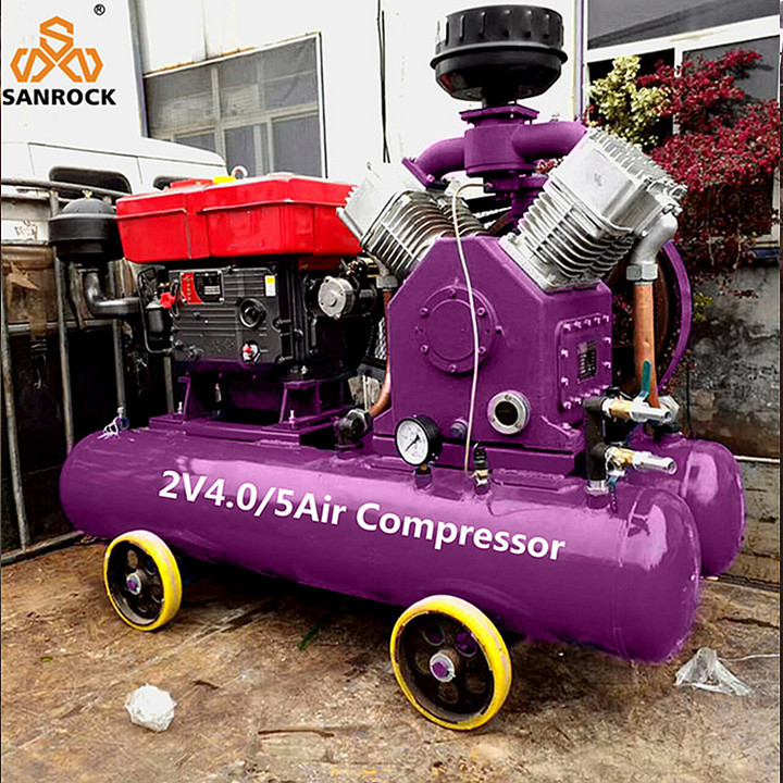 Belt Driven Air Compressor Reciprocating Air Compressor Machine Piston Air Compressor