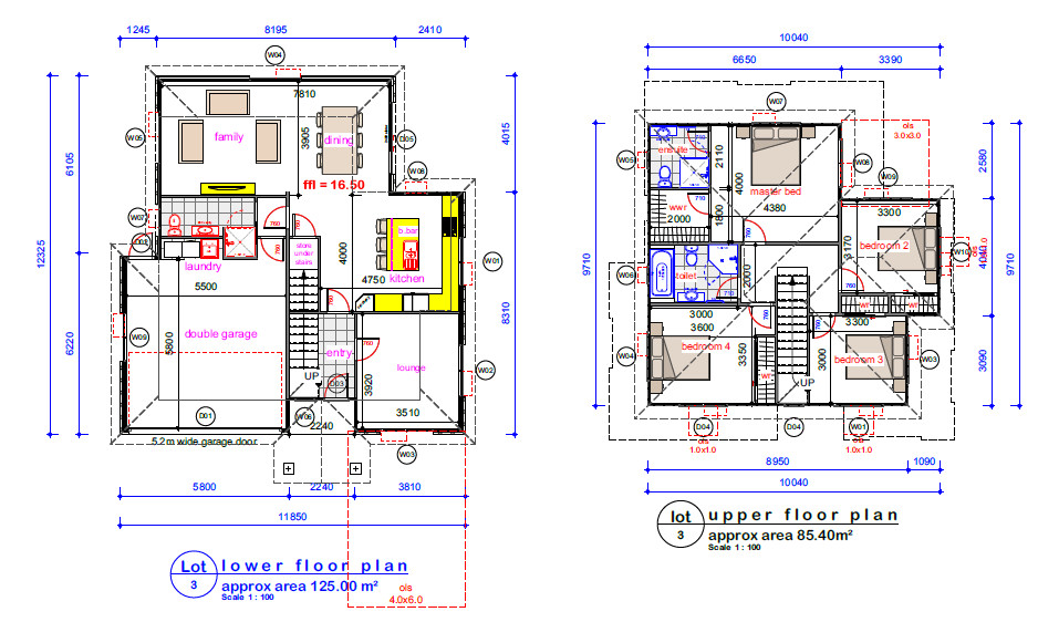 Light Steel Earthquake Resistant Prefabricated Houses Two-stories Light Steel Frame Villa