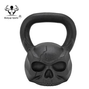 Quality Powder Painting Cast Iron Training Skull Kettlebell wholesale