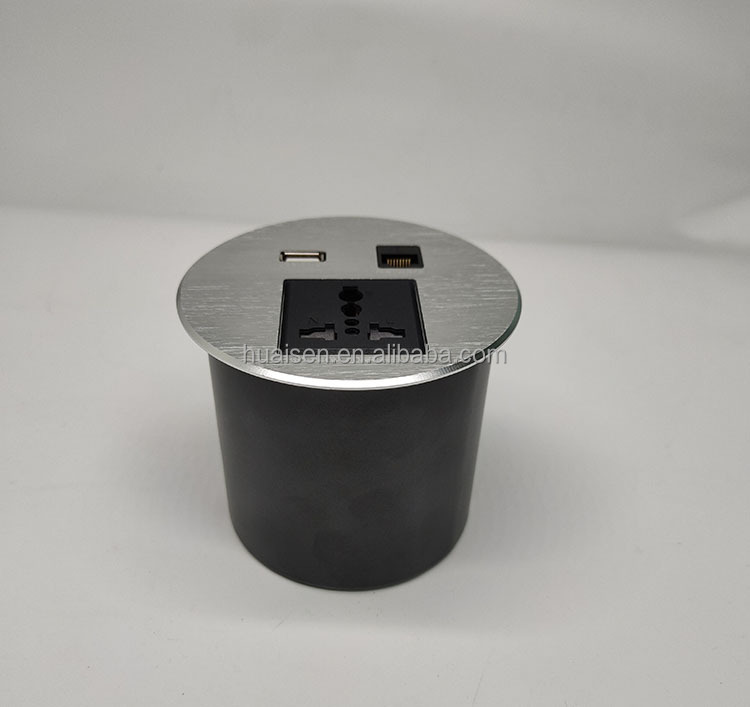 Office Essential Power Desk USB Socket Outlet Multimedia SOC Extension