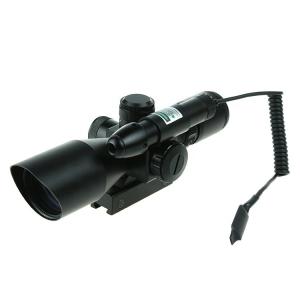 Quality F.O.V. 11°-38° Hunting Illuminated Sight 2.5-10X40 with Green Laser Sight wholesale