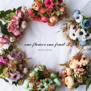 Quality Artificial flowers, fake flowers, diamond tea buds, plastic tea roses, artificial flowers, decorative flowers, photography props wholesale