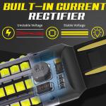 White Aluminum Alloy LED Turn Signals 1156 1157 T20 3030 44SMD Reversing Light
