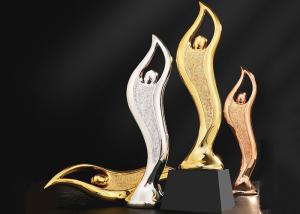 Quality Epoxy Resin Trophies And Awards Gold / Silver / Copper Plated Type Optional wholesale