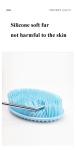 Household Silicone Shower Brush Double Sided Rubber Silicone Cleaning Tools for