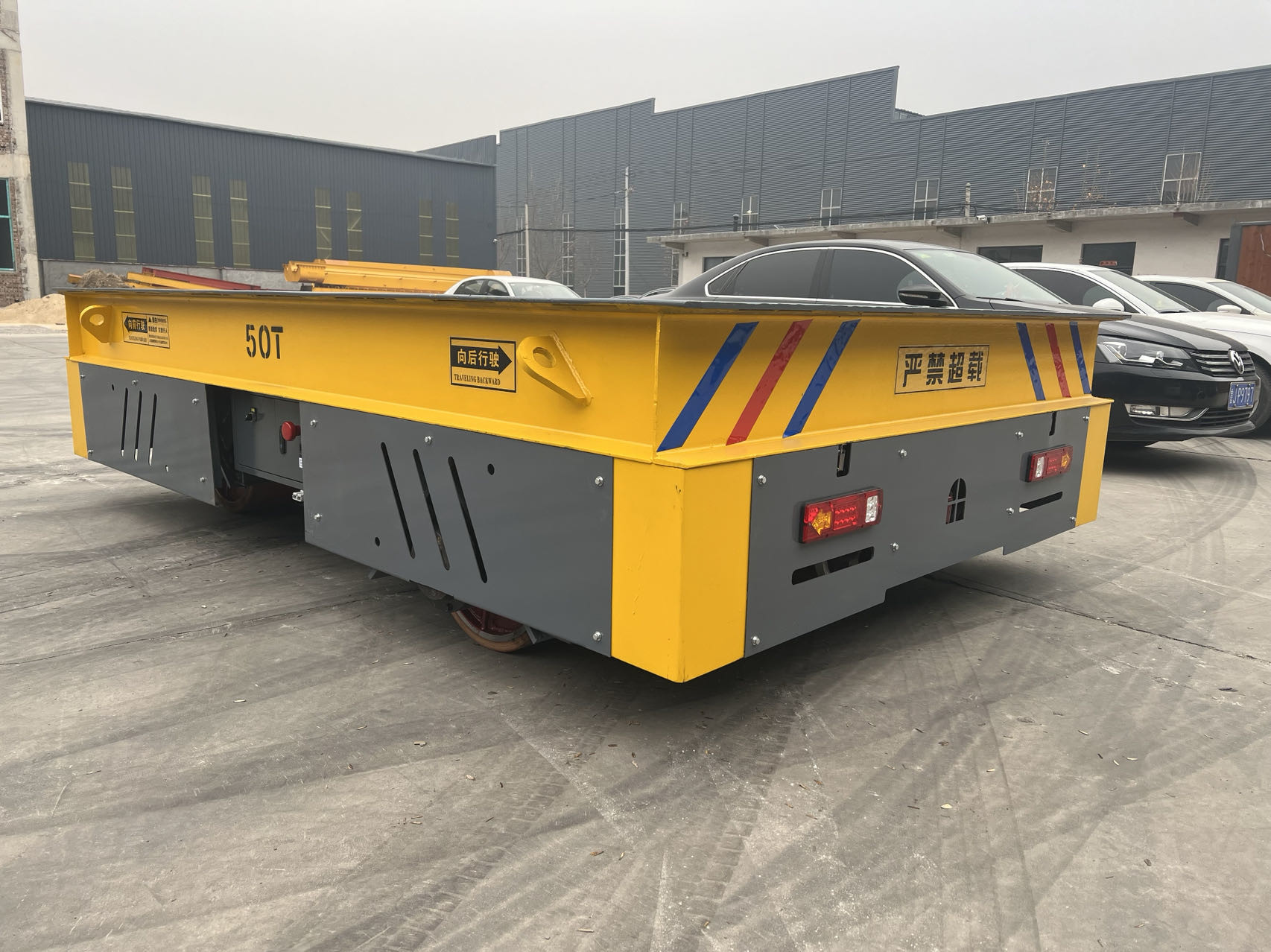 50t Trolley Transfer Adjustable Work Speed 10mm Plate Thickness