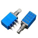 9mm 4 gang 12pins potentiometer led light dimming rotary potentiometer