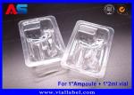 Clear PET Blister Tray – Dual-Chamber Secure Packaging for 1ml Ampoule & 2ml