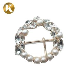 Quality Retro Style Popular Crystal Shoe Buckles Inner Diameter 3.3cm Outer 5.8cm wholesale