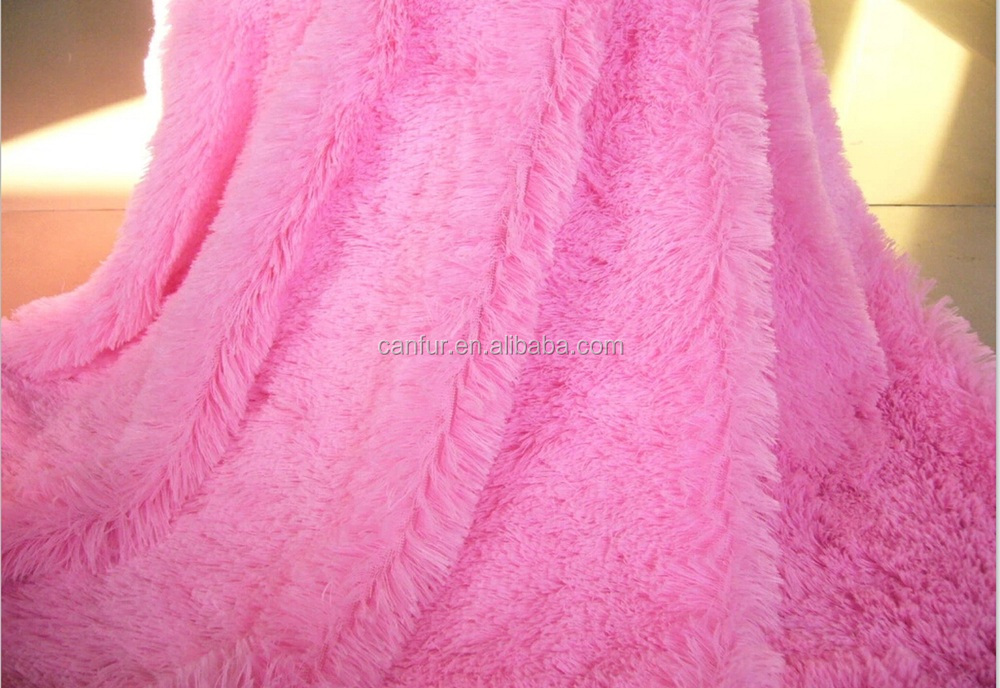 YARN DYED Plush Fabric for Soft Toys and Blankets 100% Polyester 20mm Pile Length