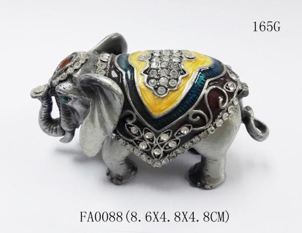 Alloy Elephant Jewelry Box Small Jewelry Box elephant metal jewelry boxes