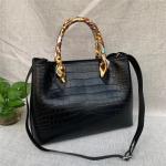 Authentic Crocodile Belly Skin Women Handbag Genuine Alligator Leather Female