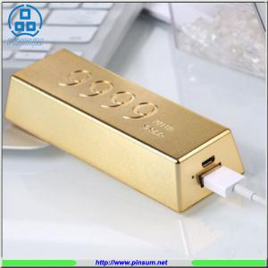 Quality 2016 new design power bank 6666mah Golden fashion smartphone charger wholesale