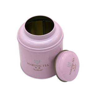Quality Wholesale Custom Metal Tea Canister Food Packaging Box Round Can Tea Coffee Tin Packaging Box wholesale