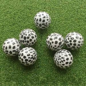 Quality transparent golf ball with Leopard , cooleye with black and white wholesale
