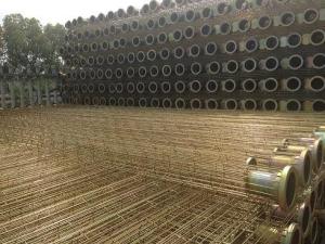 Quality Carbon Steel Baghouse Filter Bag Cages High Strength Customized Size wholesale