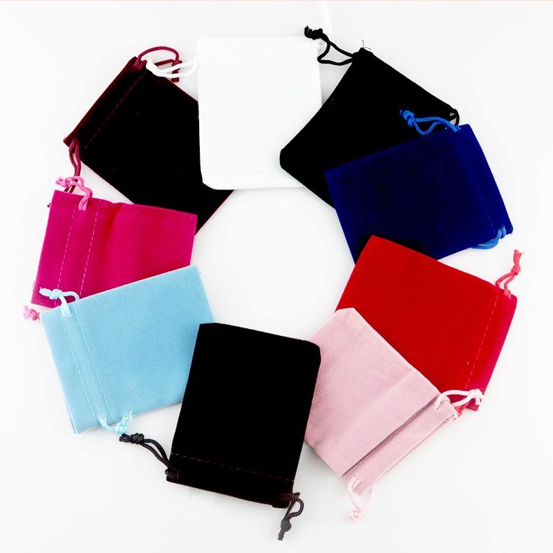 Customizable Jewelry Packaging Pouches Velvet Jewelry Bag 10*8cm