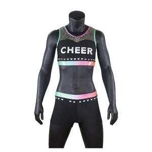 Quality Unique Design Cheer Dance Clothes College Cheer Uniforms With Mesh Fabric wholesale