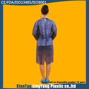 Quality PP+PE /SMS Disposable Operating Gowns , Disposable Barrier Gowns Multi Color wholesale