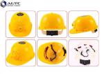 Work PPE Safety Helmet Light 51-61cm Solar Power Fan Rechargeable LED Lights