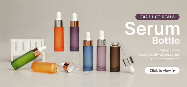Colored Paiting ODM Serum Dropper Bottles Glass Frosted Round Shape
