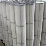 White Industrial Air Filter Cartridges / Dust Collector Cartridge Filter