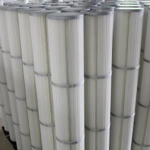 Quality White Industrial Air Filter Cartridges / Dust Collector Cartridge Filter wholesale