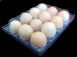 shenzhen factory supply stock egg tray 12 holes PVC folding boxes