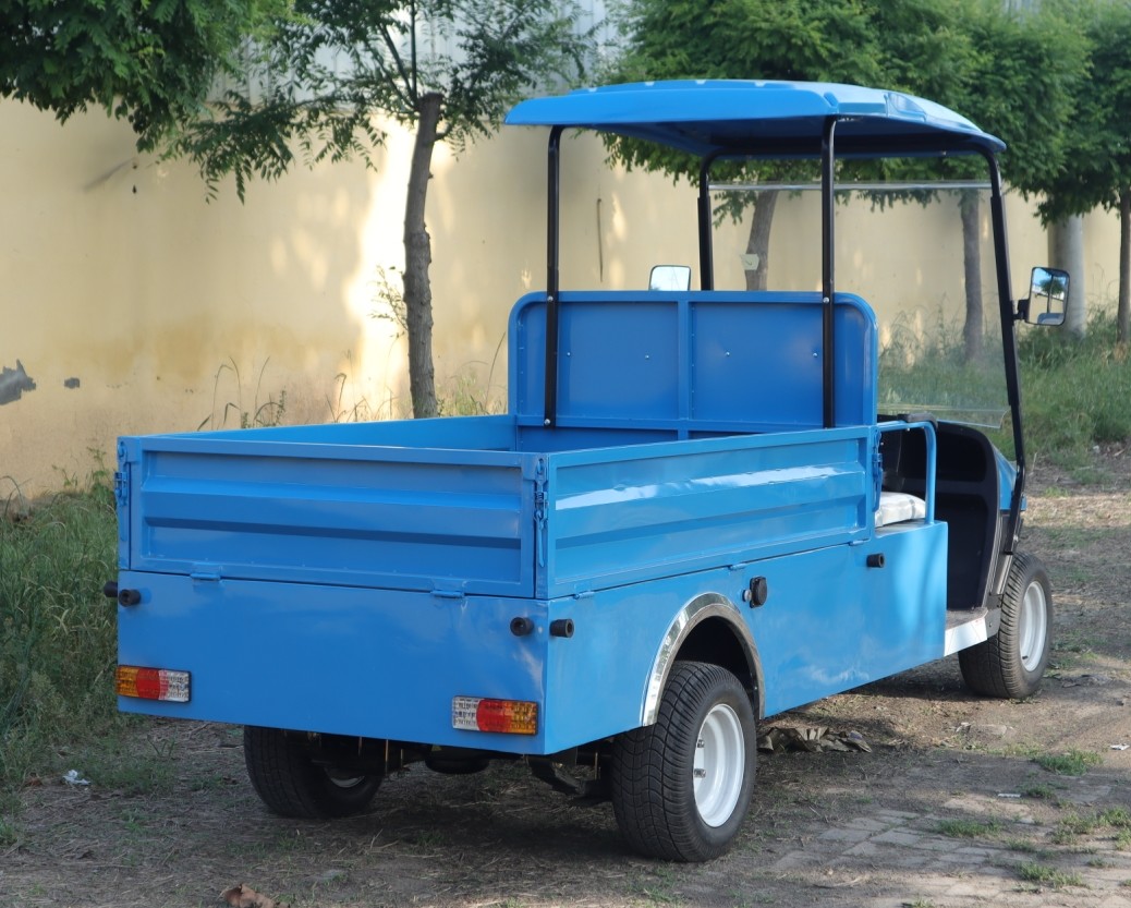 Blue Color 2 Seater Cargo Golf Cart Depot AC Motor 3.5kw Minimum Turning 5600mm