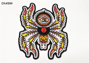 Quality Woven Twill Embroidered Back Patch Bright Colorful In Jacket Coat wholesale