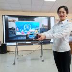 65 86 100 Inch Electronic Smart Interactive Whiteboard Classroom