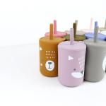 Wholesale Available Printed Silicone Drinking Cup With Straw - High Durability