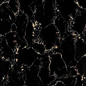 Quality 600X600mm marble tile texture,full glazed polished tile,black color wholesale
