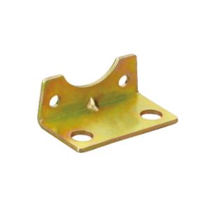 Quality Gold Color LB Foot Mounting Bracket , Standard Pneumatic Cylinder Accessories wholesale