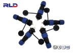 IP68 25A 4 Pin Waterproof Plug Panel Mount Connector Wire to Wire