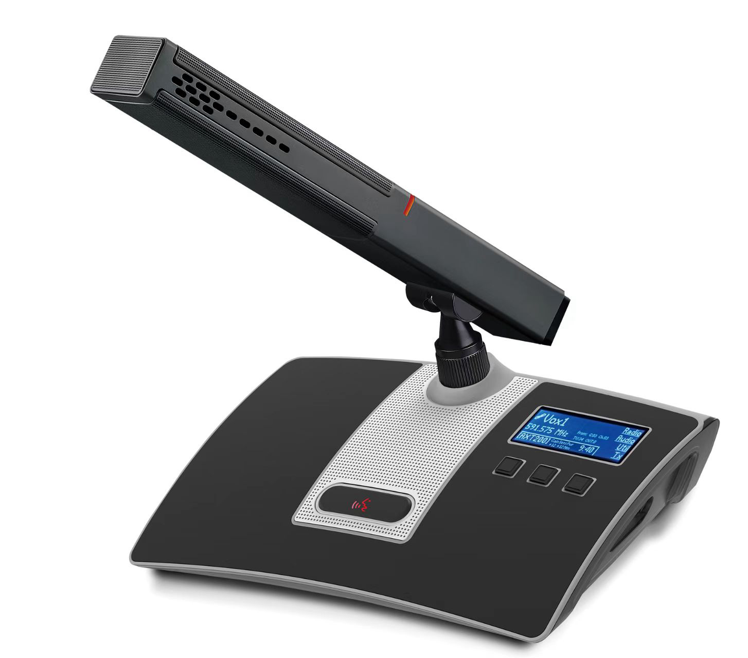 UHF 4 Channels Wireless Microphone System 80Hz -16KHz With Long Pick Up Range 100cm