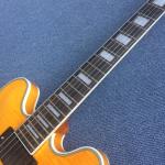 Hollow body jazz guitar,Flame Maple Top,Ebony Fingerboard,double F holes jazz