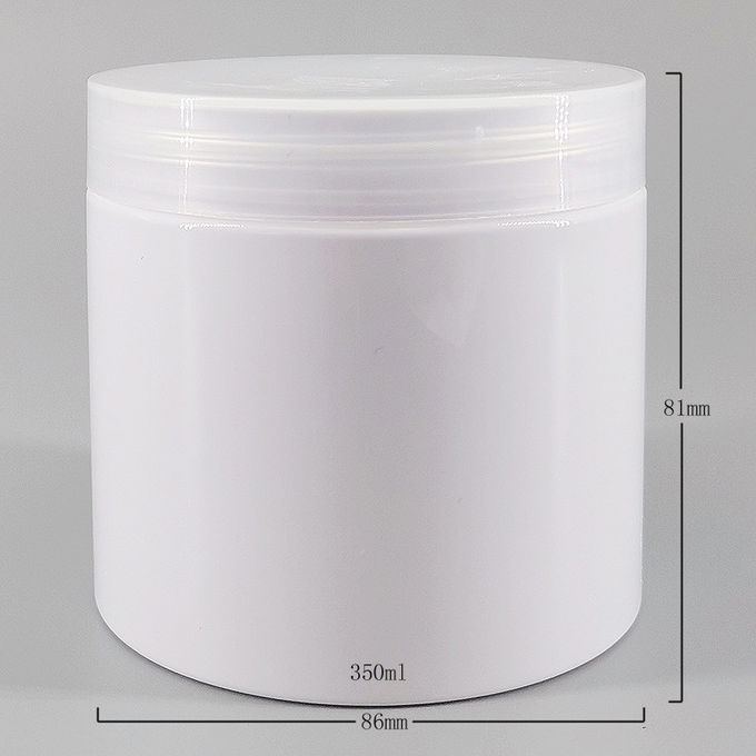 Cylindrical 81mm 350ml Cosmetic Jar Packaging