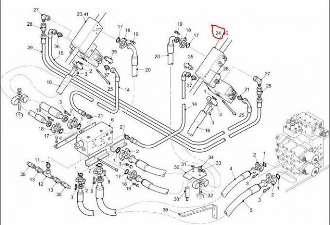 CE Hydraulic Control Valve Linde Reach Stacker Parts 1