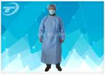 CPE Yellow Disposable Coveralls Waterproof Disposable Gown With Knitted Cuff