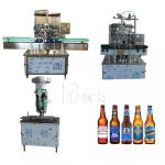 Soft Beverage Carbonated Drink Filling Machine Line Glass Bottle Crown Cap