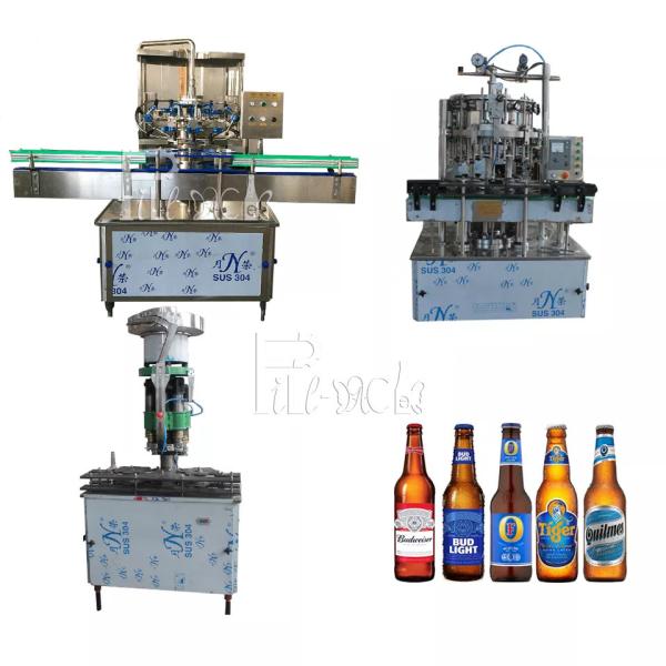 Soft Beverage Carbonated Drink Filling Machine Line Glass Bottle Crown Cap